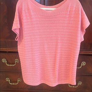 Talbots Coral Short Sleeve Top